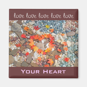 amour amour amour magnets Votre cœur feuilles d'au