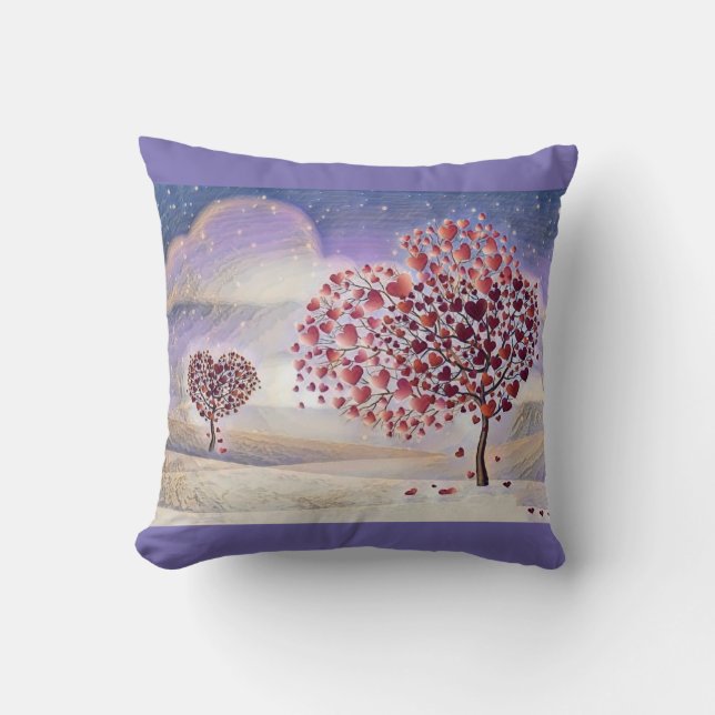 Amour Arbre Jeu Oreiller (Recto)