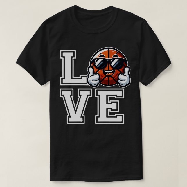 AMOUR Basketball pouces vers le haut (Design devant)