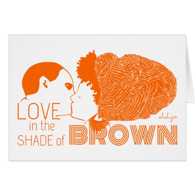AMOUR Brown en ORANGE (Devant horizontal)