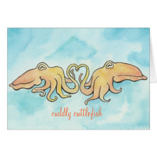 Amour câlin de seiches
