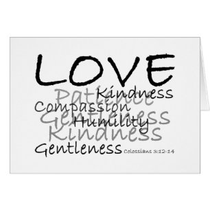 Amour (carte de Colossians 3)