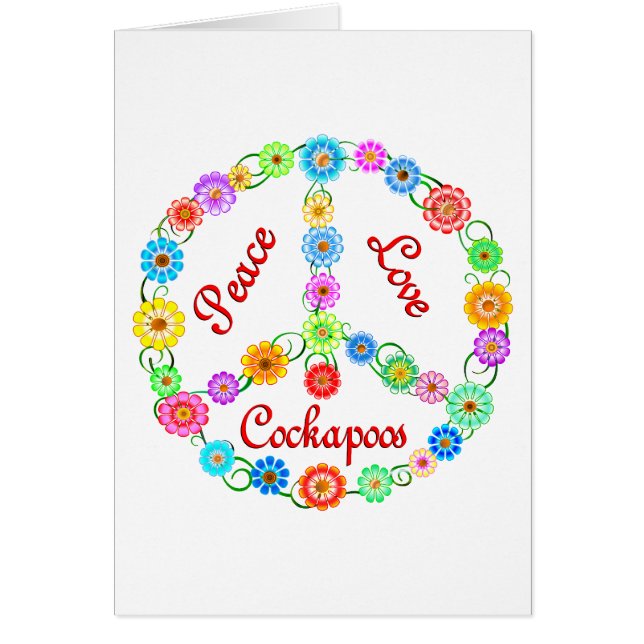 Amour Cockapoos de paix (Devant)