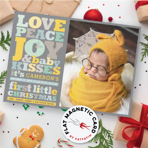 Amour Coloré Paix Joie Et Bébé Baisers Carte photo