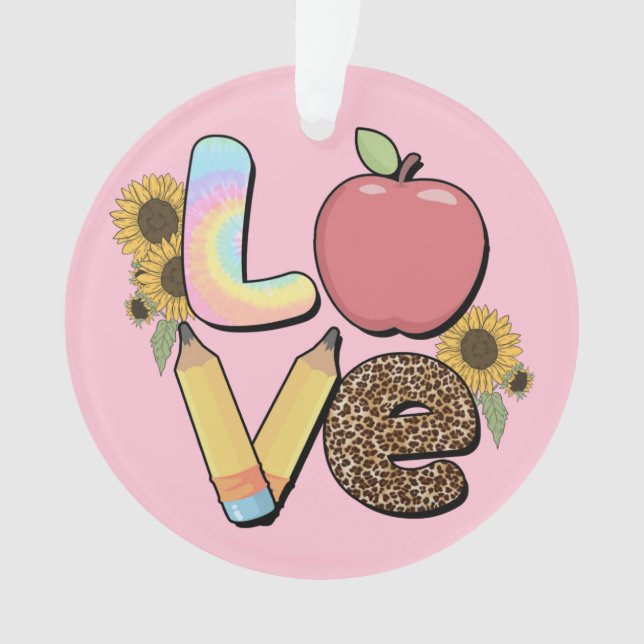 Amour - Conception colorée de l'enseignant avec po (devant)