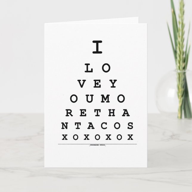 Amour de carte de jour de Valentines vous plus que (Devant)