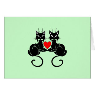 Amour de chat noir