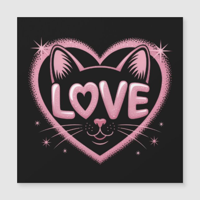 Amour de chat scintillant (Devant)
