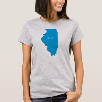 Amour de Chicago l'Illinois ce T-shirt de ville