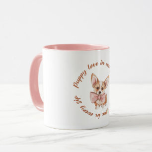 Amour de chiot dans chaque gorgée Mug pour amour