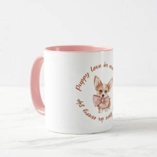 Amour de chiot dans chaque gorgée | Mug pour amour