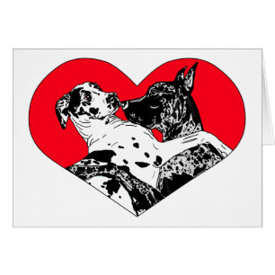 Amour de chiot de great dane - customisé