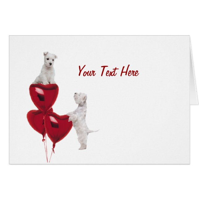 Amour de chiot de Westie (Devant horizontal)