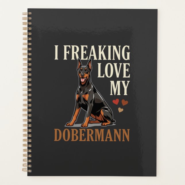 Amour de dobermann amateur de chien (Devant)