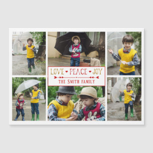 Amour de fête, Paix, Joie Six Collage de Photos
