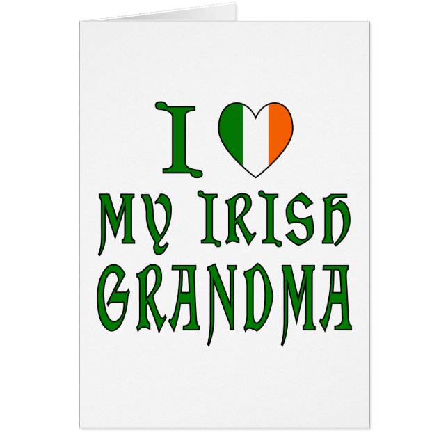 Amour de grand-mère irlandaise (Devant)