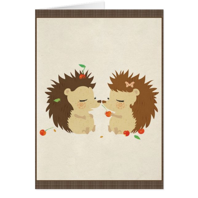 Amour de hérisson (carte de regard II) (Devant)