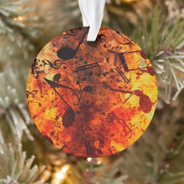 Amour De La Musique - Notes Musicales Ornement En  (Arbre)