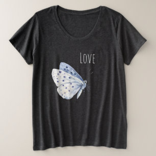 Amour de papillon blanc pourpre