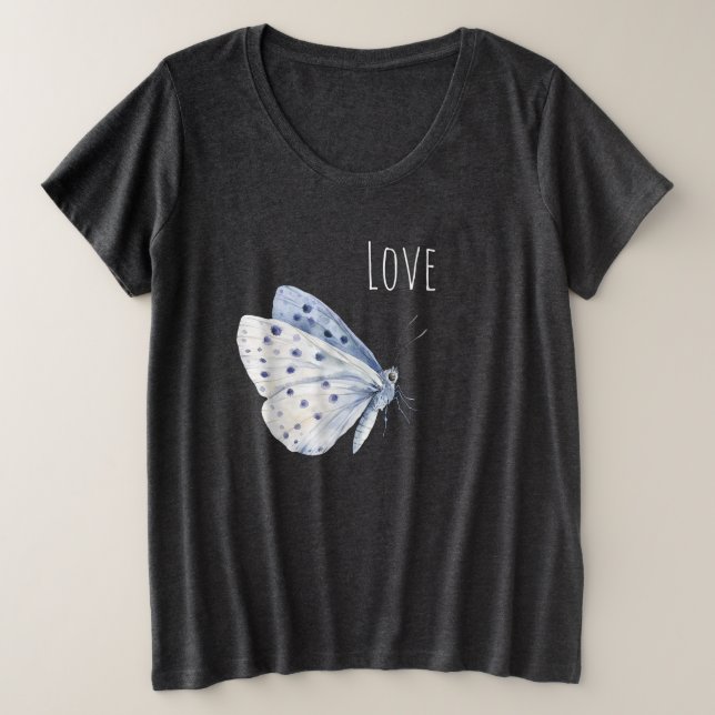 Amour de papillon blanc pourpre (Design devant)