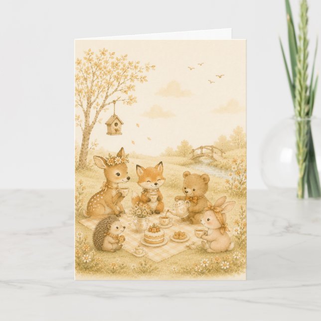 Amour de Prairie Rustique Carte de Vœux  (Devant)