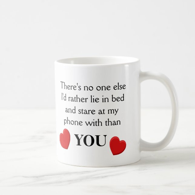 Amour de téléphone drôle - Tasse (Droite)