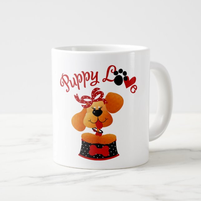 Amour des chiots - Mug Jumbo (Devant droit)