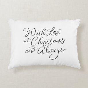 AMOUR DEVANT ET NOËL DERRIÈRE  COUSSIN