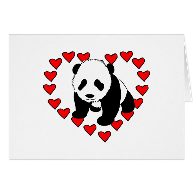 Amour d'ours panda (Devant Horizontal)