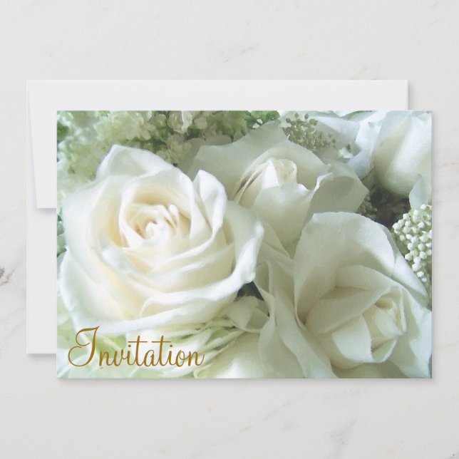 Amour du jour de mariage, invitation (Devant)