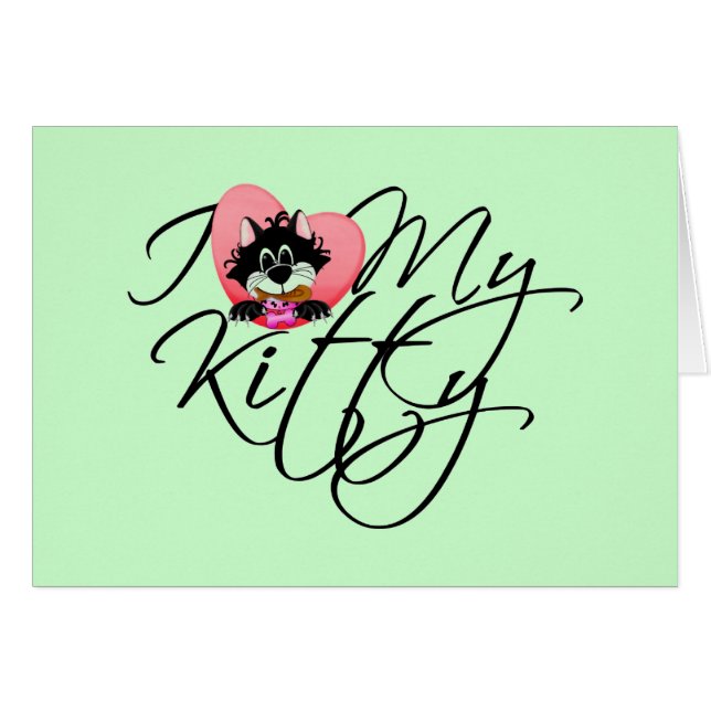 Amour du rose I mes T-shirts et cadeaux de Kitty (Devant horizontal)