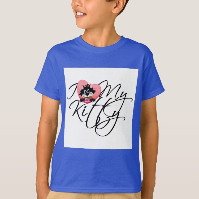 Amour du rose I mes T-shirts et cadeaux de Kitty (Devant)