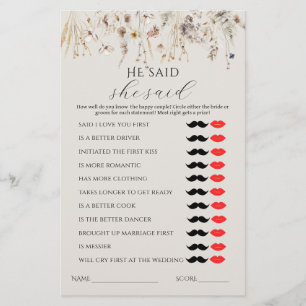 Amour en fleur Fleur sauvage Rustic Bridal Jeu