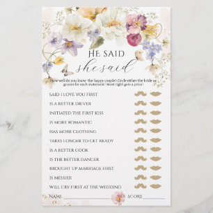 Amour en fleur Fleur sauvage Rustic Bridal Jeu