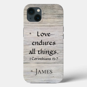 amour endure le coque iphone en bois monogramme
