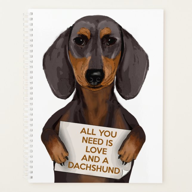 Amour et Dachshund (Devant)