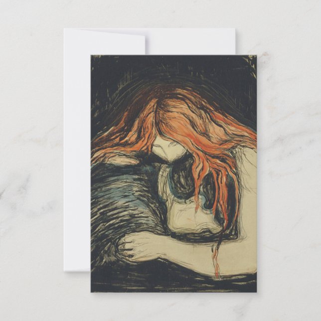 Amour et douleur (Le Vampire) (par Edvard Munch) (Devant)
