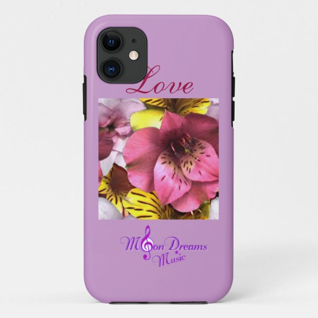 Amour et fleurs Tough Xtreme iphone 5 Coque (Dos)