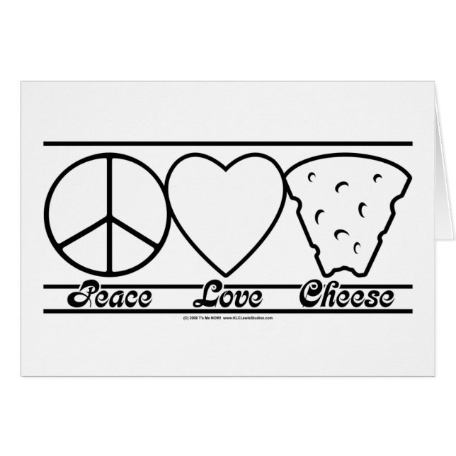 Amour et fromage de paix (Devant horizontal)