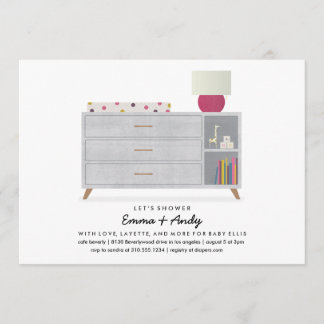 Amour et Layette Baby Shower Invitations