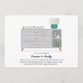Amour et Layette Baby Shower Invitations