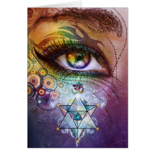 Amour et lumière d'oeil d'arc-en-ciel