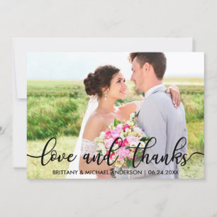 Amour et merci Merci Mariage moderne Photo B