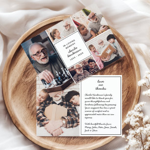 Amour et Merci modernes 6-Photo Funérailles/Bereav