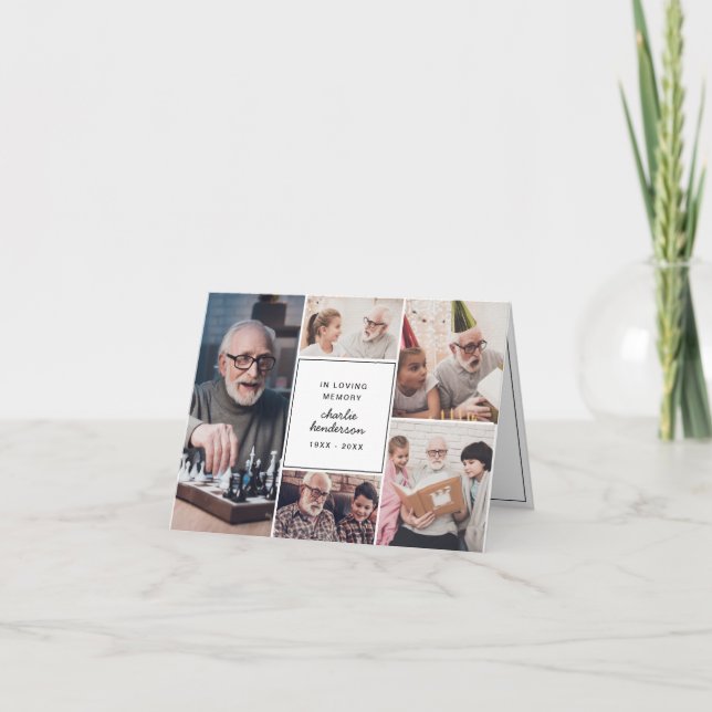 Amour et Merci modernes 7-Photo Funérailles/Bereav (Devant)