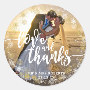 amour et merci Noël photo sticker