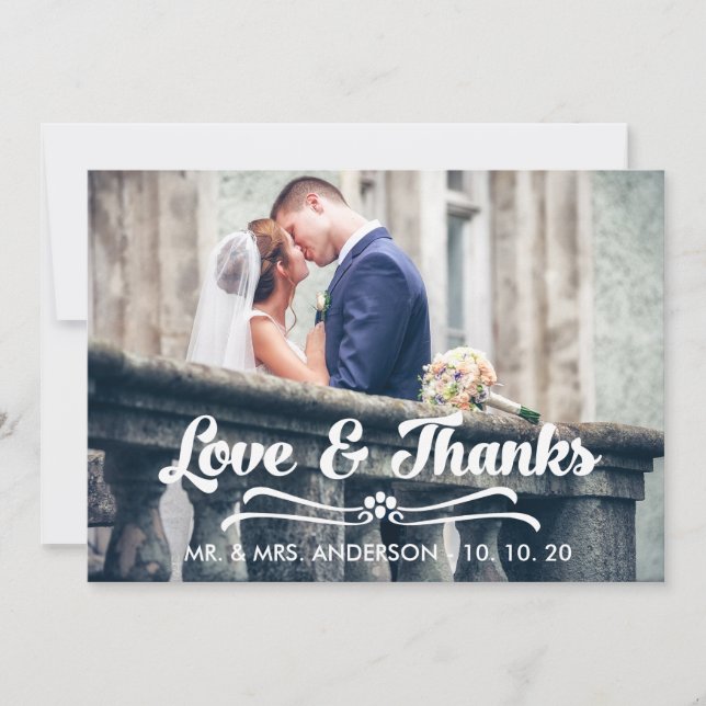 AMOUR ET REMERCIEMENTS TYPOGRAPHIE MERCI (Devant)