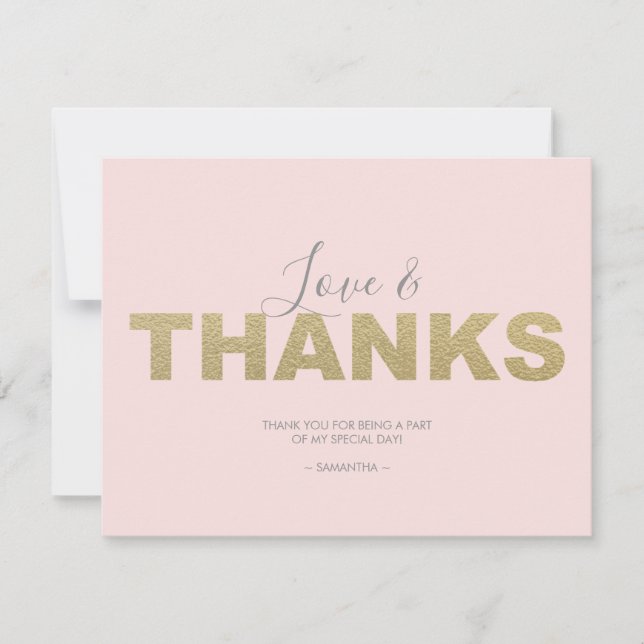 Amour et Remerciements X et O Merci (Devant)