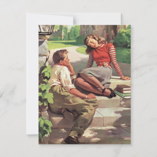 Amour et Romance Vintage, Amoureux de Lycée (Devant)