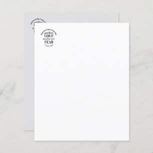 Amour Éternel - 1 Jean 4:18 Citation Écriture Art